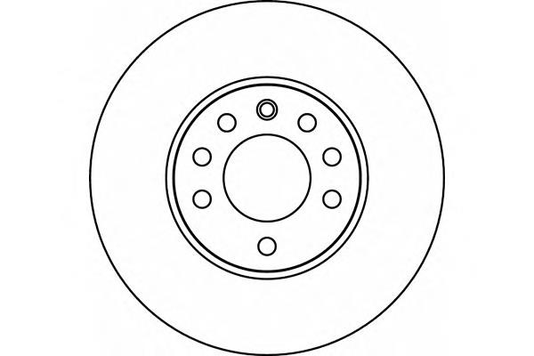 Tarcza hamulcowa przednia 569003 Opel