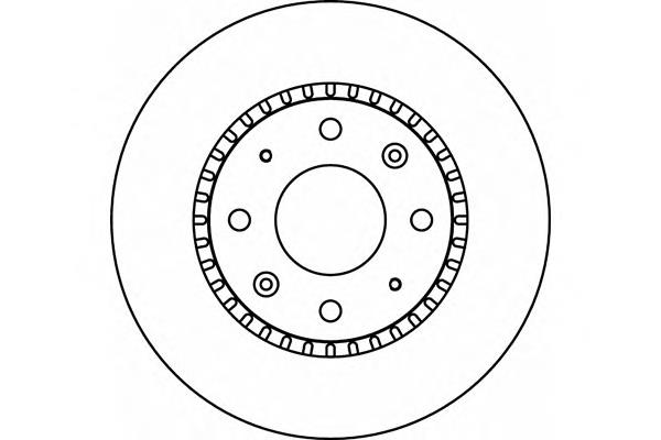 Tarcza hamulcowa przednia ATE 24012601551