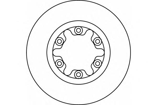 Tarcza hamulcowa przednia UH7433251 Ford