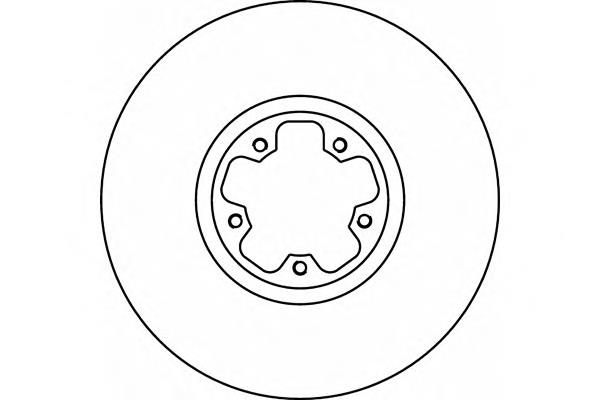 Tarcza hamulcowa przednia 2256041 Ford