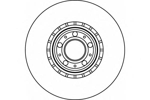 8DD355110-591 HELLA tarcza hamulcowa przednia