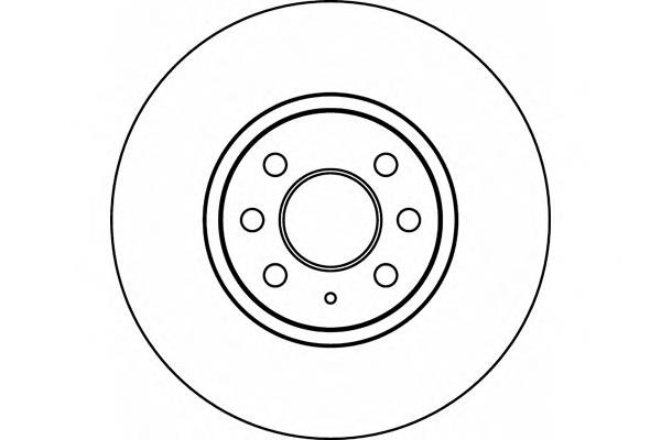 Tarcza hamulcowa przednia 569006 Opel