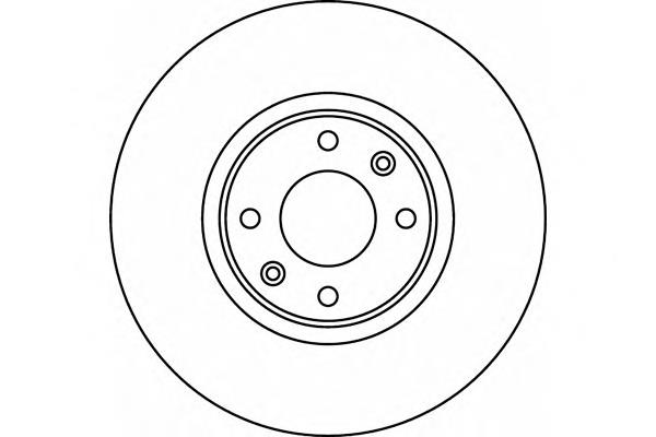 Tarcza hamulcowa przednia Peugeot/Citroen 9687602180
