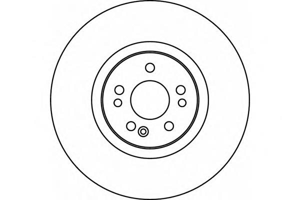 Tarcza hamulcowa przednia A1634210512 Mercedes