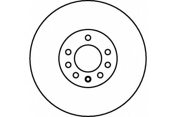 Tarcza hamulcowa przednia 5391560 Opel