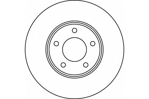 DI158C Japan Parts Tarcza hamulcowa przednia