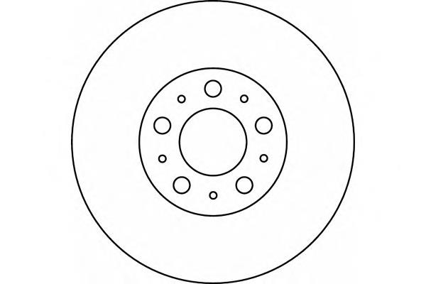 Tarcza hamulcowa przednia 31262706 Volvo