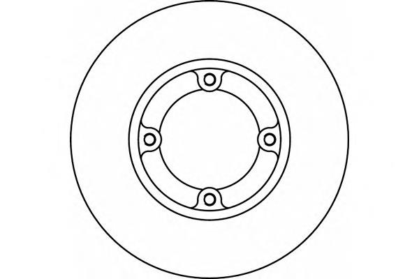 Tarcza hamulcowa przednia 96284392 General Motors