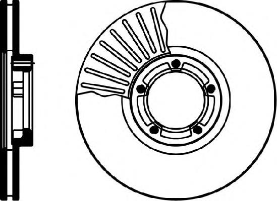 Tarcza hamulcowa przednia 92VB1125BA Ford