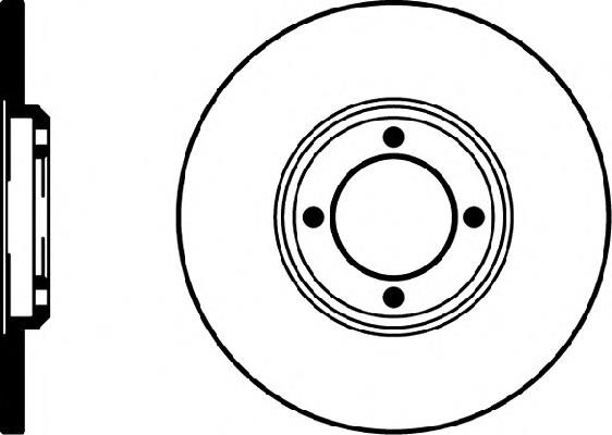 Tarcza hamulcowa przednia do Ford Taunus '80 GBS.GBNS