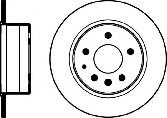Tarcza hamulcowa tylna A1154200072 Mercedes