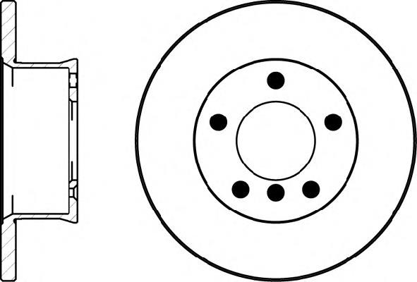 Tarcza hamulcowa przednia 4604210012 Mercedes