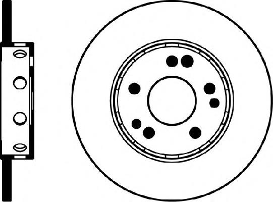 Tarcza hamulcowa przednia 1244211312 Mercedes