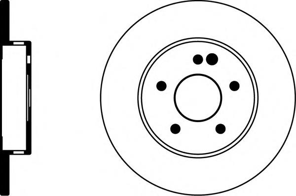Tarcza hamulcowa przednia Mercedes A2024210212