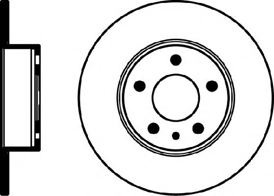 Tarcza hamulcowa tylna 0010569279 Fiat/Alfa/Lancia