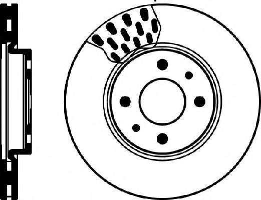 8DD 355 103-971 HELLA tarcza hamulcowa przednia