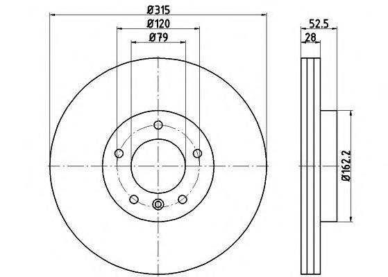 Tarcza hamulcowa przednia BMW 34112227171 cena, od 91,46 USD