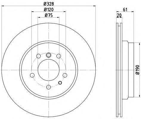 Do koszyka 34216767062 BMW Tarcza hamulcowa tylna
