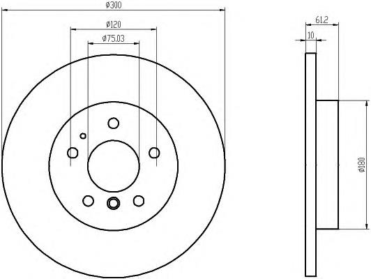 34211162305 BMW Tarcza hamulcowa tylna
