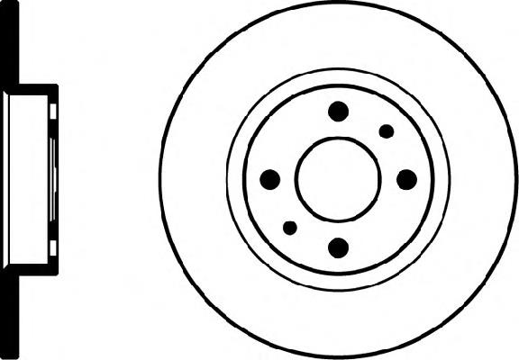 Tarcza hamulcowa przednia 71772241 Fiat/Alfa/Lancia