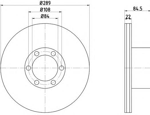 Tarcza hamulcowa tylna 42471111 Iveco