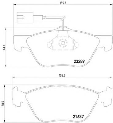 77362193 Fiat/Alfa/Lancia Klocki hamulcowe przednie tarczowe