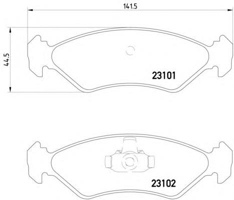 6188427 Ford Klocki hamulcowe przednie tarczowe