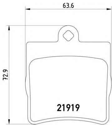 8DB355008-461 HELLA okładziny (klocki do hamulców tarczowych tylne)