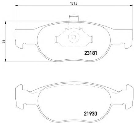 71772209 Fiat/Alfa/Lancia Klocki hamulcowe przednie tarczowe