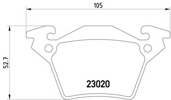 8DB355008-641 HELLA okładziny (klocki do hamulców tarczowych tylne)