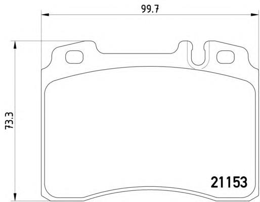 A0024203720 Mercedes Klocki hamulcowe przednie tarczowe