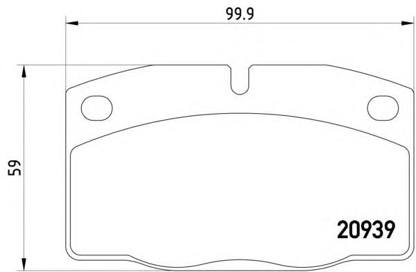 Klocki hamulcowe przednie tarczowe General Motors 90167765