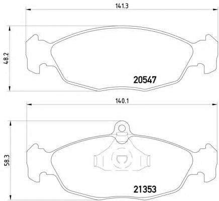 8DB355007-531 HELLA klocki hamulcowe przednie tarczowe