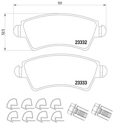 Do koszyka 425229 Peugeot/Citroen Klocki hamulcowe przednie tarczowe