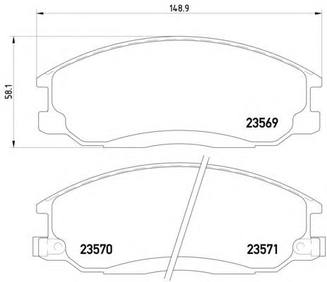 Do koszyka SP1115 Hyundai/Kia Klocki hamulcowe przednie tarczowe