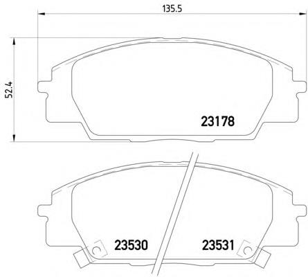 Klocki hamulcowe przednie tarczowe Honda 06450S6MA00 cena, od 12,57 USD