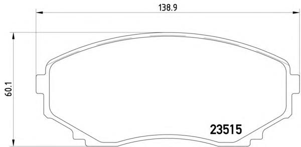 Klocki hamulcowe przednie tarczowe TKY83328ZA Mazda