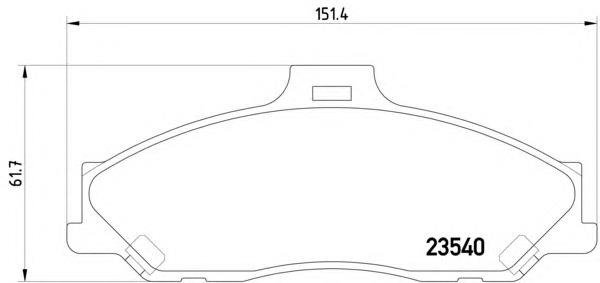 Klocki hamulcowe przednie tarczowe Ford 4509526