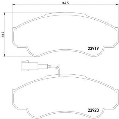 Klocki hamulcowe przednie tarczowe Fiat/Alfa/Lancia 77364859