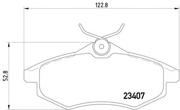 Klocki hamulcowe przednie tarczowe Peugeot/Citroen 425384