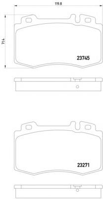 A0054209520 Mercedes Klocki hamulcowe przednie tarczowe