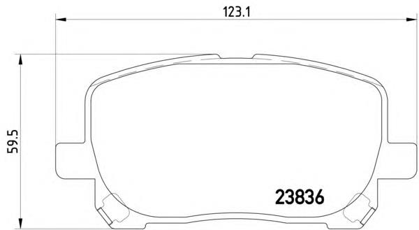 Klocki hamulcowe przednie tarczowe Toyota 0446544050 cena, od 25,67 USD
