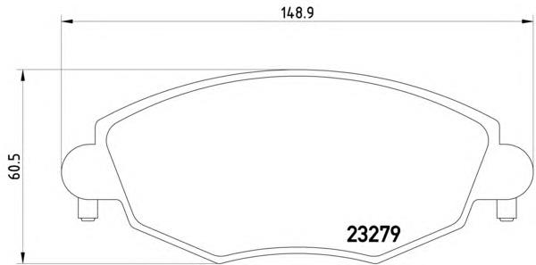 2612824 Ford Klocki hamulcowe przednie tarczowe