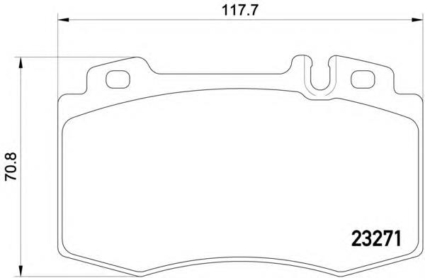A0044200420 Mercedes Klocki hamulcowe przednie tarczowe