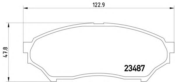 MR475453 Mitsubishi Klocki hamulcowe przednie tarczowe