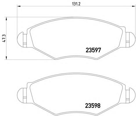 Do koszyka 425303 Peugeot/Citroen Klocki hamulcowe przednie tarczowe
