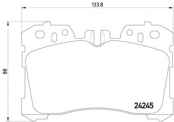 8DB355006661 HELLA klocki hamulcowe przednie tarczowe