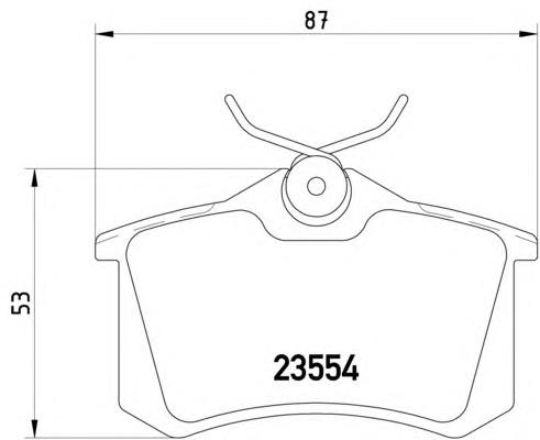 986494387 Bosch okładziny (klocki do hamulców tarczowych tylne)