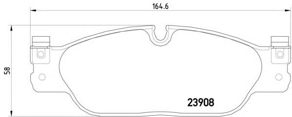 XR858178 Jaguar Klocki hamulcowe przednie tarczowe