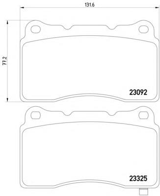 8DB355006-601 HELLA klocki hamulcowe przednie tarczowe